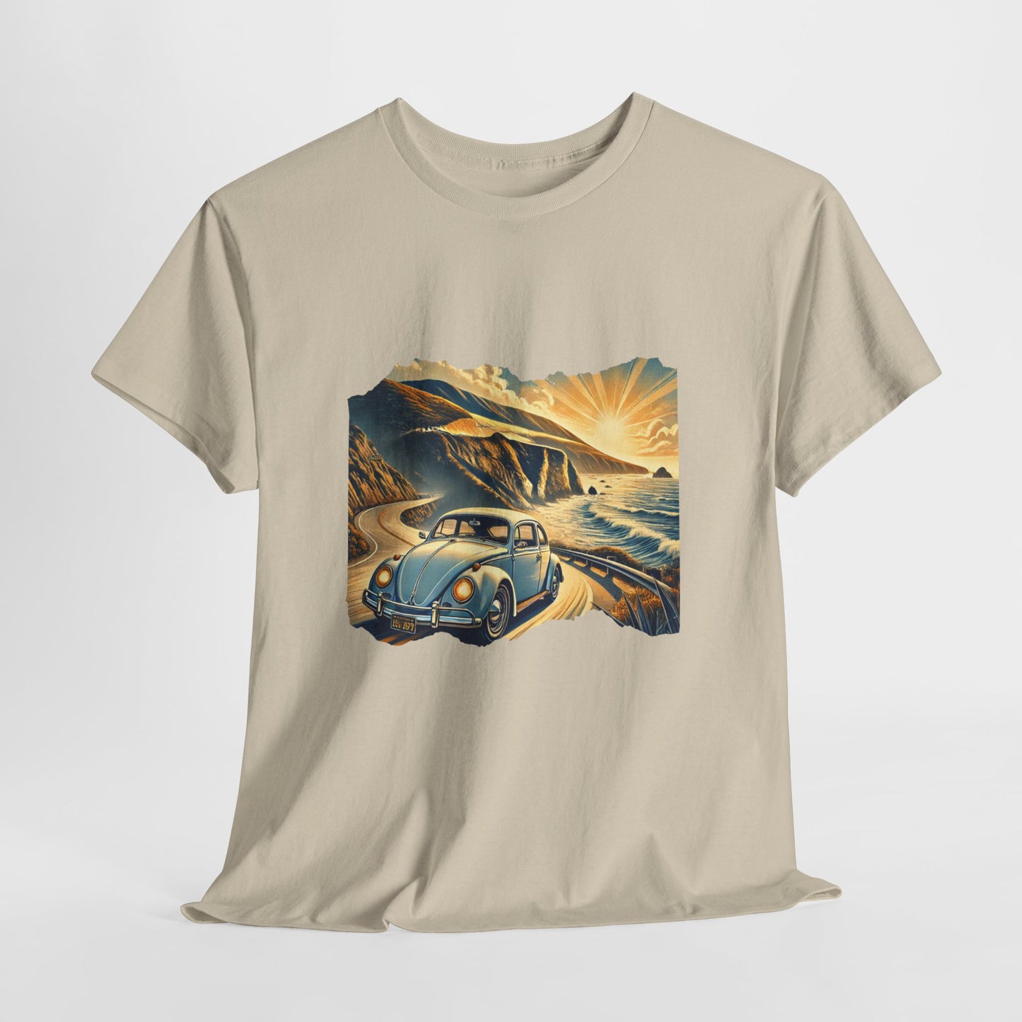 Coastal Cruise Vintage VW T-Shirt, Retro California Road Trip Style, Vintage Road Trip Tee, Unisex Cotton Shirt, Perfect for Travel Lovers, Summer Adventure Wear, Outdoor Fun Shirt, Gift for Car Enthusiasts