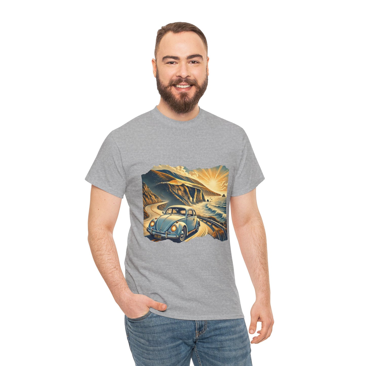 Coastal Cruise Vintage VW T-Shirt, Retro California Road Trip Style, Vintage Road Trip Tee, Unisex Cotton Shirt, Perfect for Travel Lovers, Summer Adventure Wear, Outdoor Fun Shirt, Gift for Car Enthusiasts