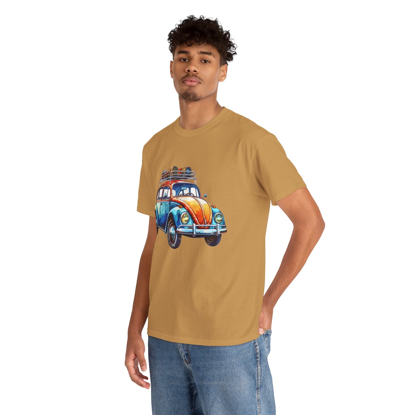 Road Trip Ready – Vintage VW Beetle Adventure Tee