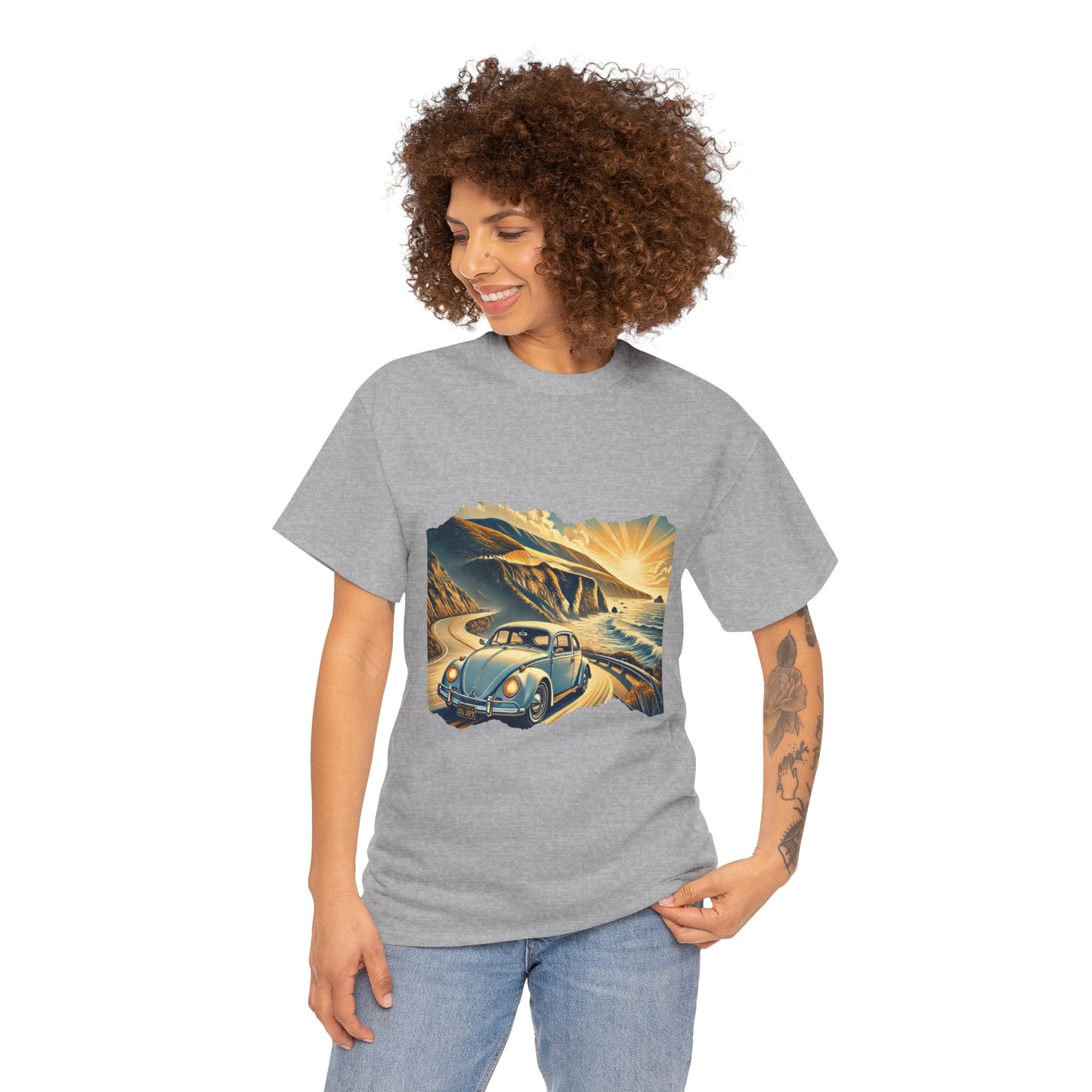 Coastal Cruise Vintage VW T-Shirt, Retro California Road Trip Style, Vintage Road Trip Tee, Unisex Cotton Shirt, Perfect for Travel Lovers, Summer Adventure Wear, Outdoor Fun Shirt, Gift for Car Enthusiasts