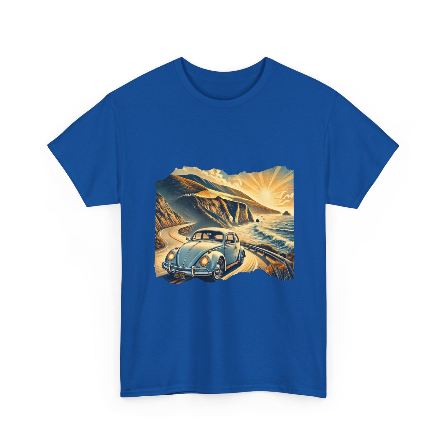 Coastal Cruise Vintage VW T-Shirt, Retro California Road Trip Style, Vintage Road Trip Tee, Unisex Cotton Shirt, Perfect for Travel Lovers, Summer Adventure Wear, Outdoor Fun Shirt, Gift for Car Enthusiasts