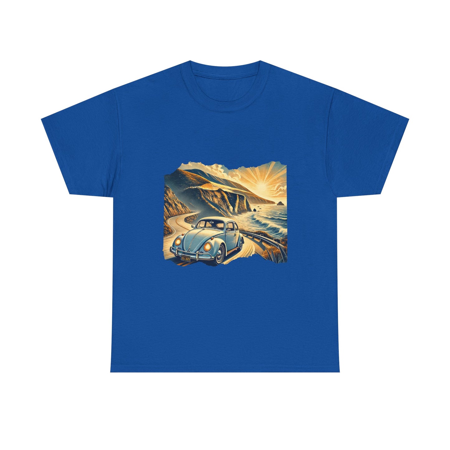 Coastal Cruise Vintage VW T-Shirt, Retro California Road Trip Style, Vintage Road Trip Tee, Unisex Cotton Shirt, Perfect for Travel Lovers, Summer Adventure Wear, Outdoor Fun Shirt, Gift for Car Enthusiasts