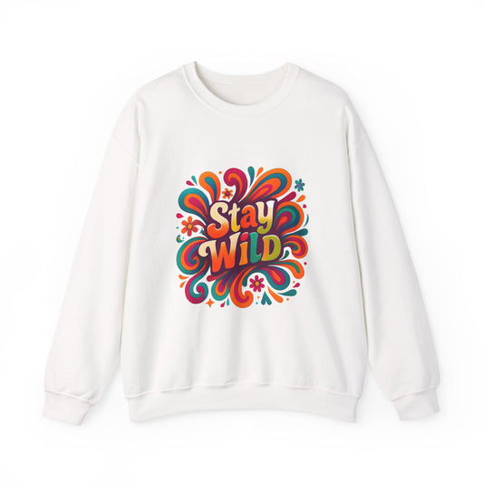 Stay Wild Retro Crewneck Sweatshirt