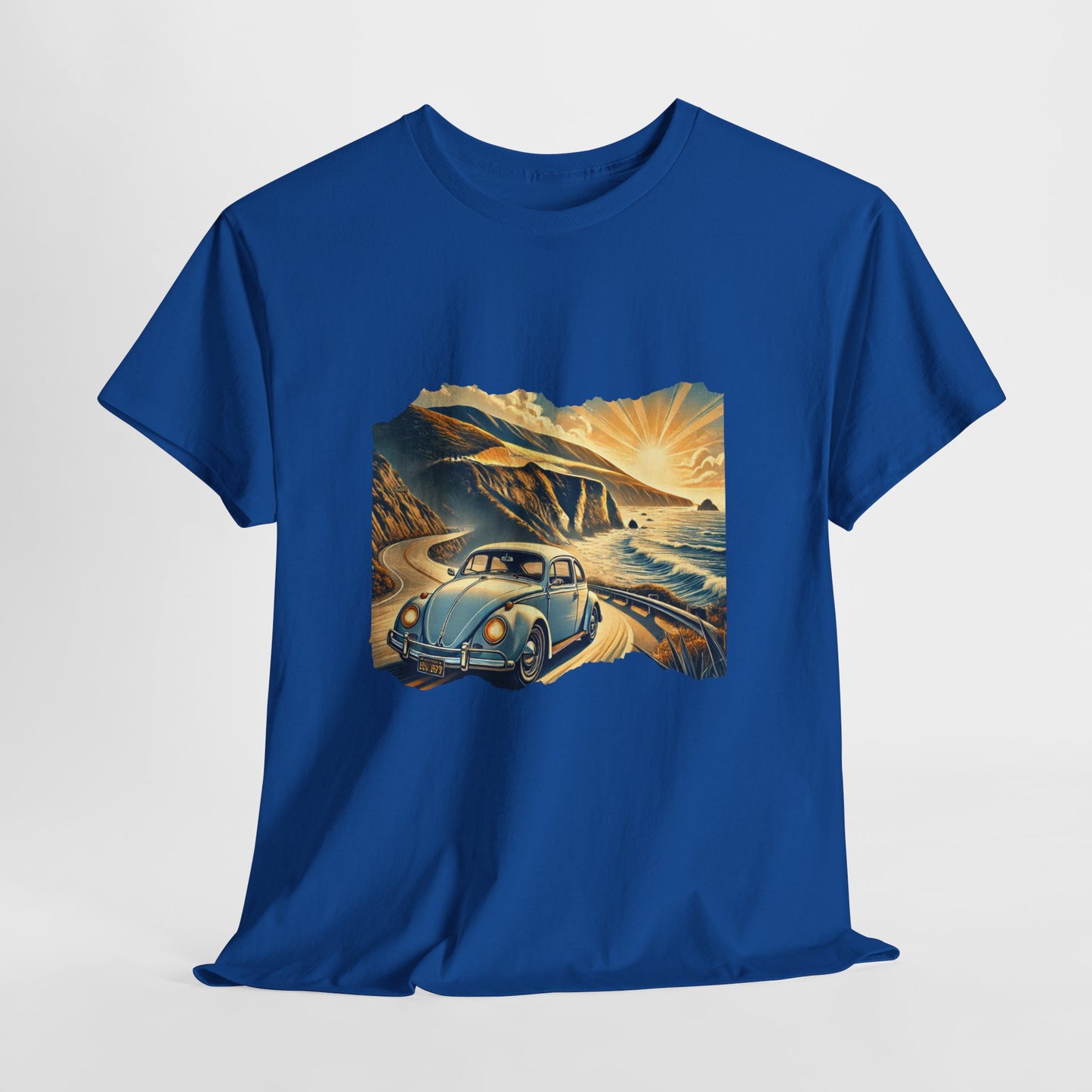 Coastal Cruise Vintage VW T-Shirt, Retro California Road Trip Style, Vintage Road Trip Tee, Unisex Cotton Shirt, Perfect for Travel Lovers, Summer Adventure Wear, Outdoor Fun Shirt, Gift for Car Enthusiasts