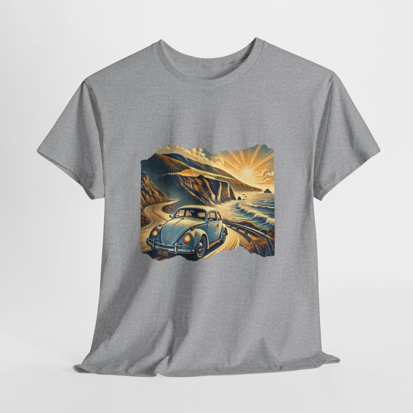 Coastal Cruise Vintage VW T-Shirt, Retro California Road Trip Style, Vintage Road Trip Tee, Unisex Cotton Shirt, Perfect for Travel Lovers, Summer Adventure Wear, Outdoor Fun Shirt, Gift for Car Enthusiasts