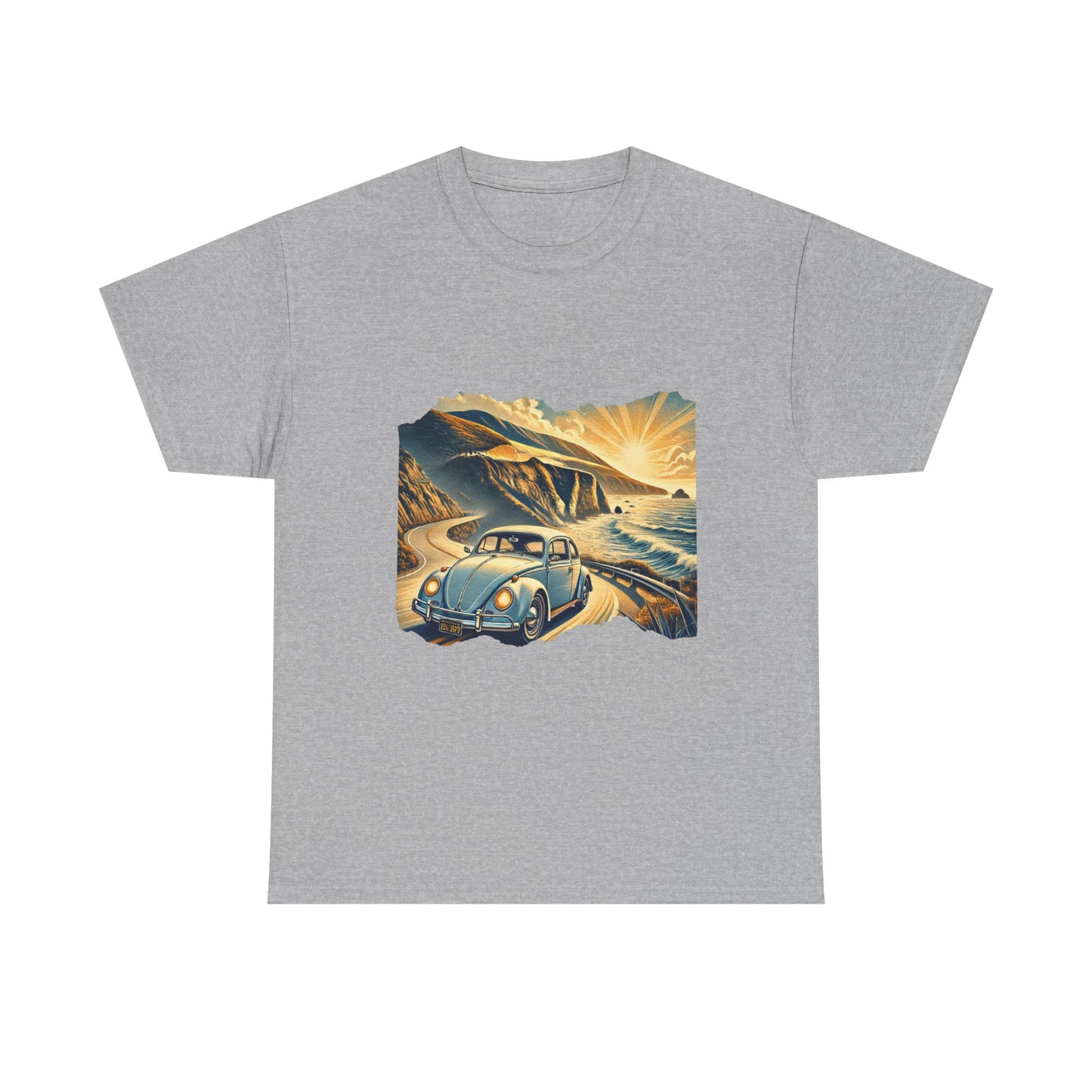 Coastal Cruise Vintage VW T-Shirt, Retro California Road Trip Style, Vintage Road Trip Tee, Unisex Cotton Shirt, Perfect for Travel Lovers, Summer Adventure Wear, Outdoor Fun Shirt, Gift for Car Enthusiasts