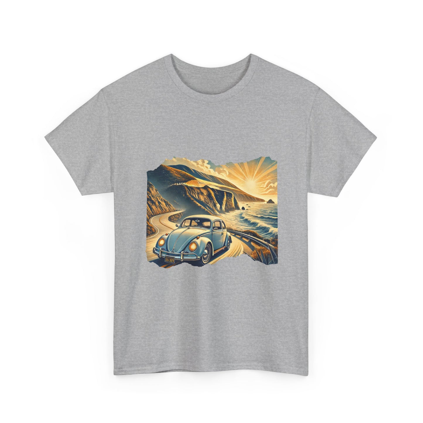 Coastal Cruise Vintage VW T-Shirt, Retro California Road Trip Style, Vintage Road Trip Tee, Unisex Cotton Shirt, Perfect for Travel Lovers, Summer Adventure Wear, Outdoor Fun Shirt, Gift for Car Enthusiasts