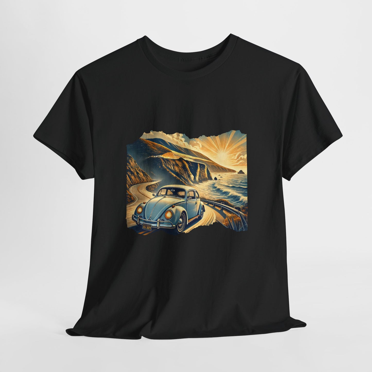 Coastal Cruise Vintage VW T-Shirt, Retro California Road Trip Style, Vintage Road Trip Tee, Unisex Cotton Shirt, Perfect for Travel Lovers, Summer Adventure Wear, Outdoor Fun Shirt, Gift for Car Enthusiasts