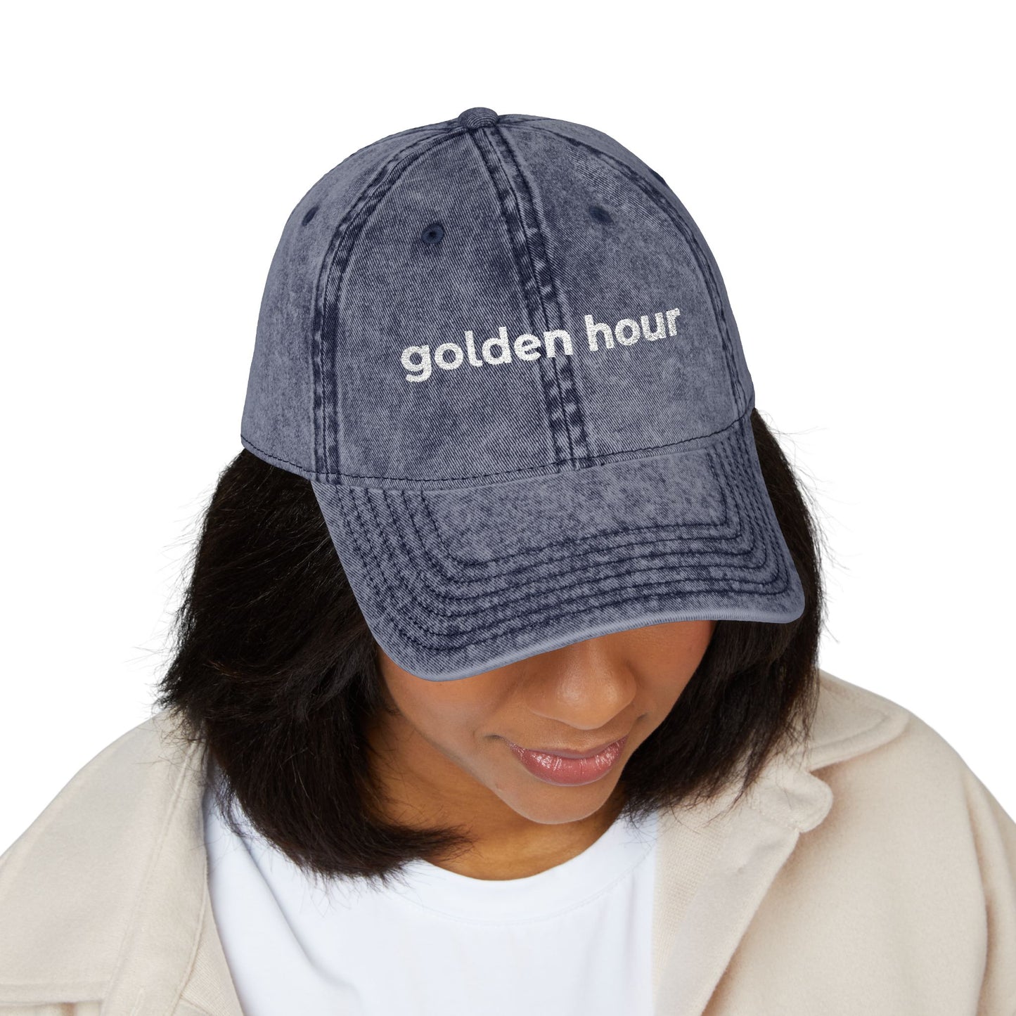 "Golden Hour" Vintage Embroidered Cap, Adjustable Hat, Retro Style Cap for Casual Wear, Perfect for Sun Lovers, Gift for Friends, [...]