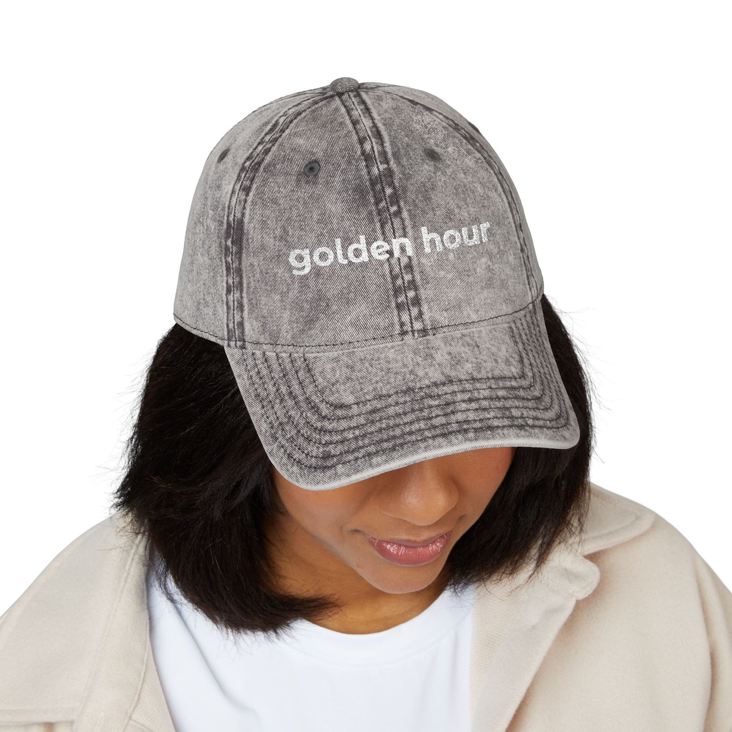 "Golden Hour" Vintage Embroidered Cap, Adjustable Hat, Retro Style Cap for Casual Wear, Perfect for Sun Lovers, Gift for Friends, [...]