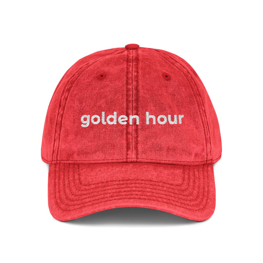 "Golden Hour" Vintage Embroidered Cap, Adjustable Hat, Retro Style Cap for Casual Wear, Perfect for Sun Lovers, Gift for Friends, [...]
